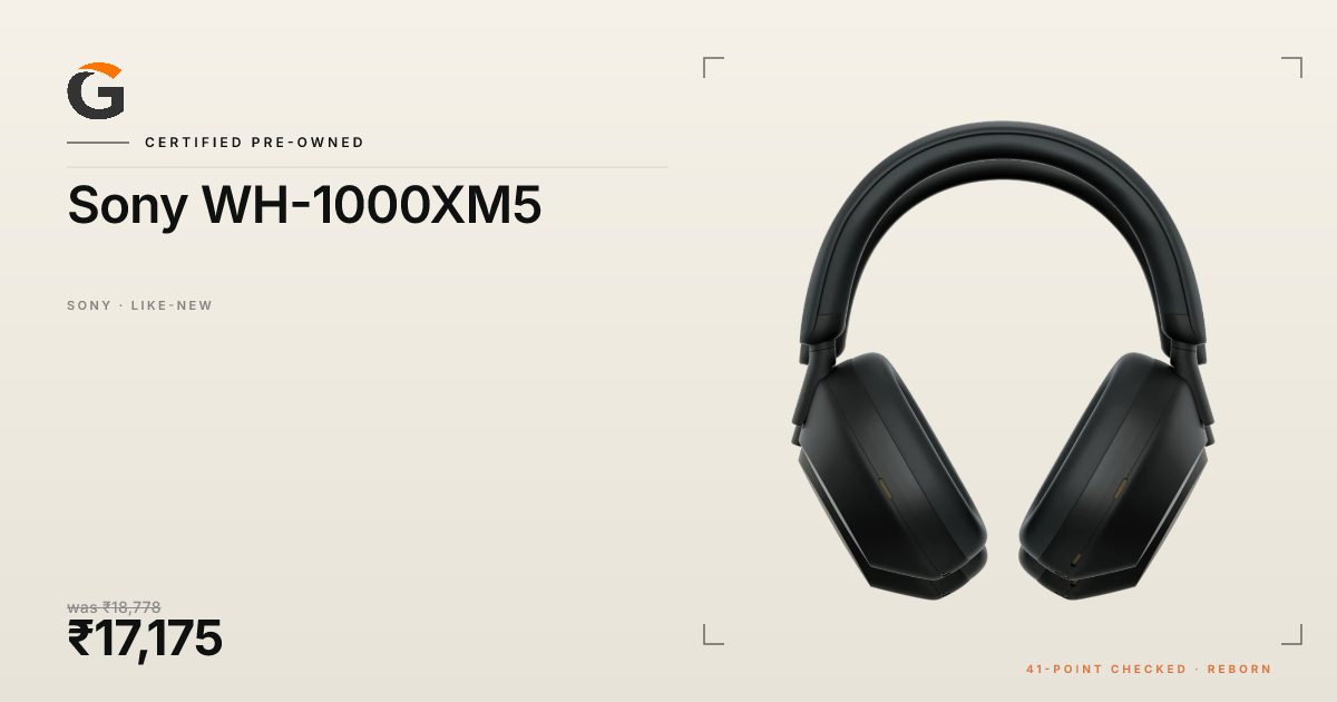 Sony WH-1000XM5 — Certified Pre-Owned Sony · Gadget Rebirth
