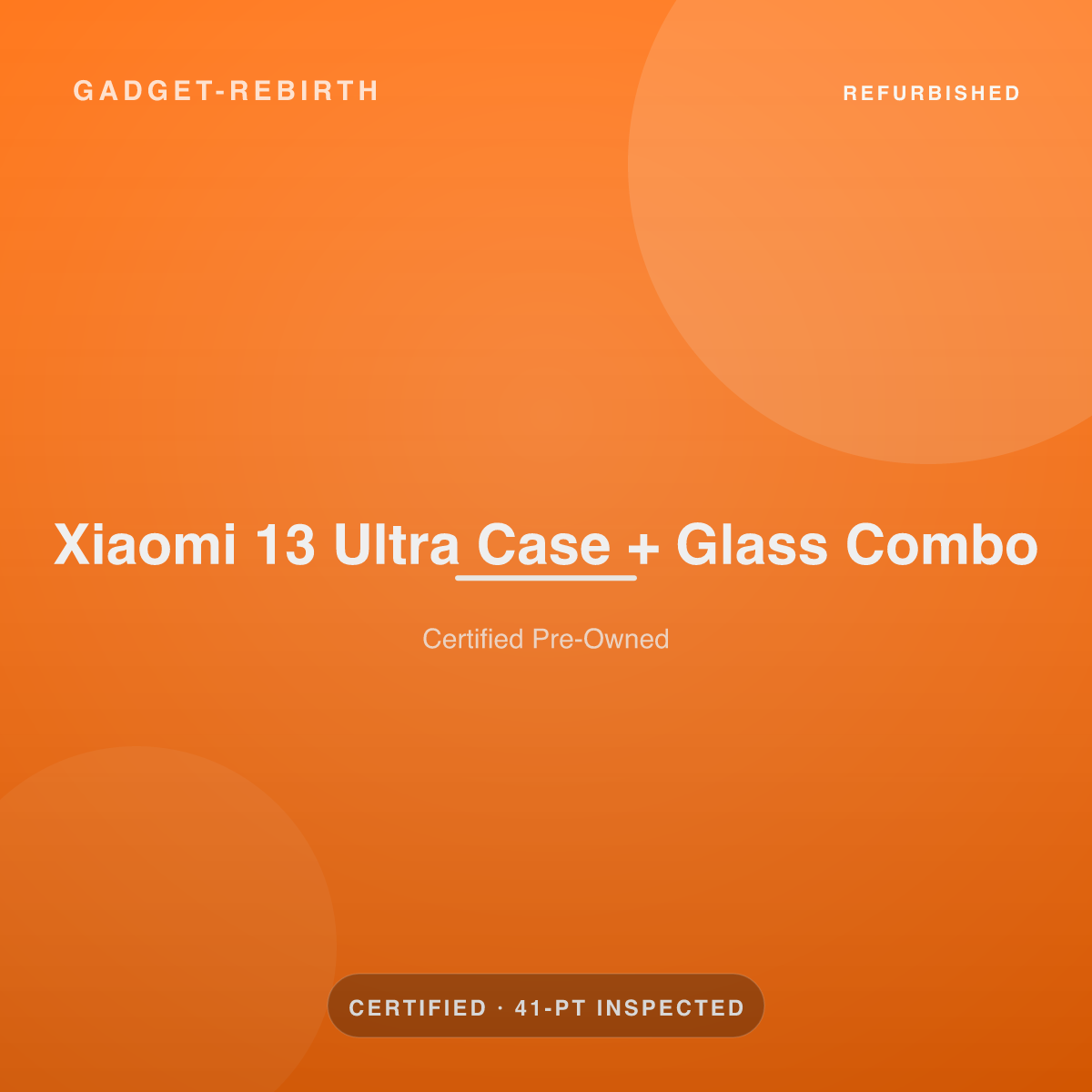 Xiaomi 13 Ultra Case + Glass Combo — new, sold by Gadget Rebirth