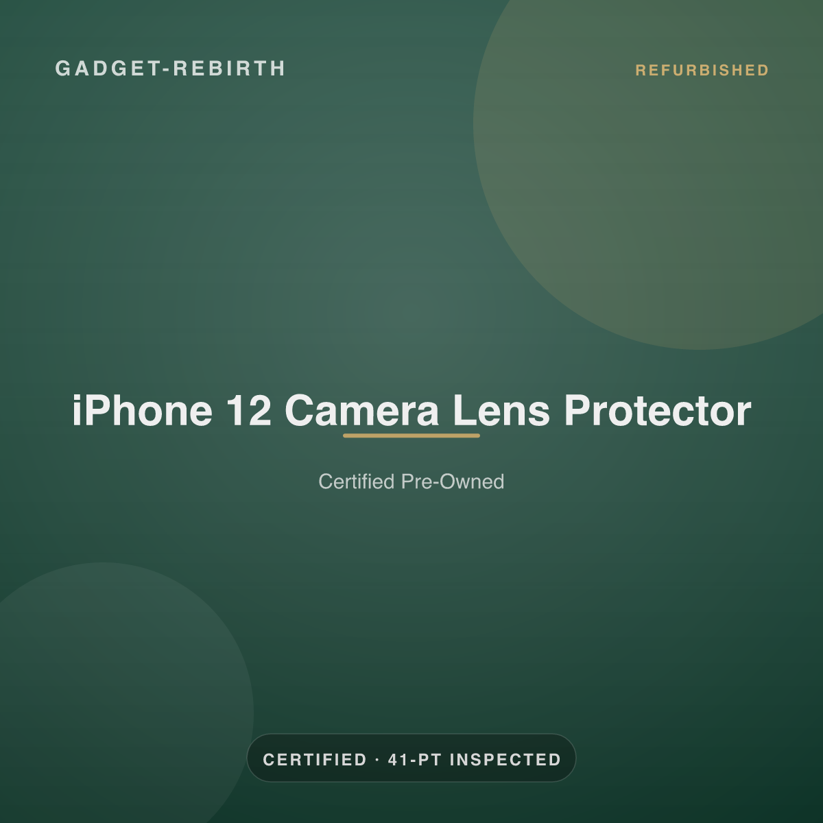 iPhone 12 Camera Lens Protector — new, sold by Gadget Rebirth