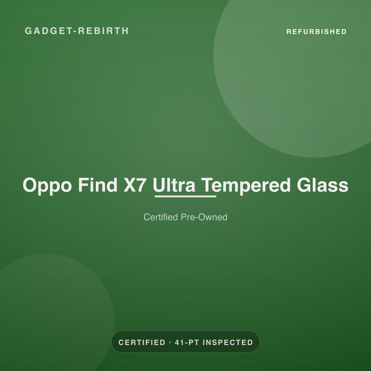 Oppo Find X7 Ultra Tempered Glass — new, sold by Gadget Rebirth
