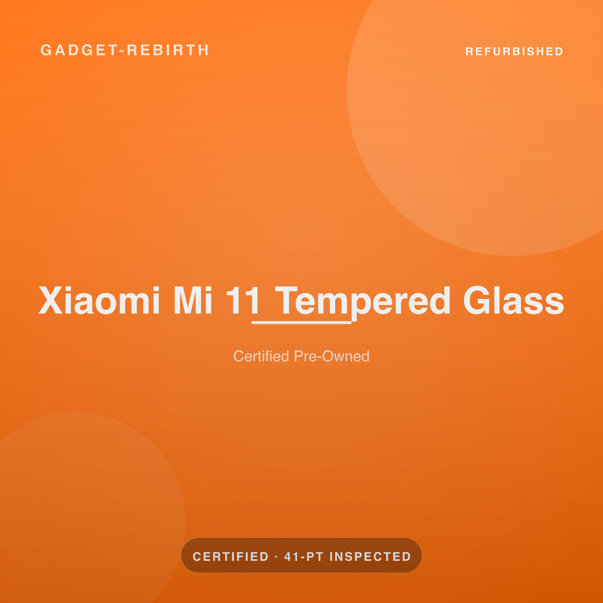 Xiaomi Mi 11 Tempered Glass — new, sold by Gadget Rebirth