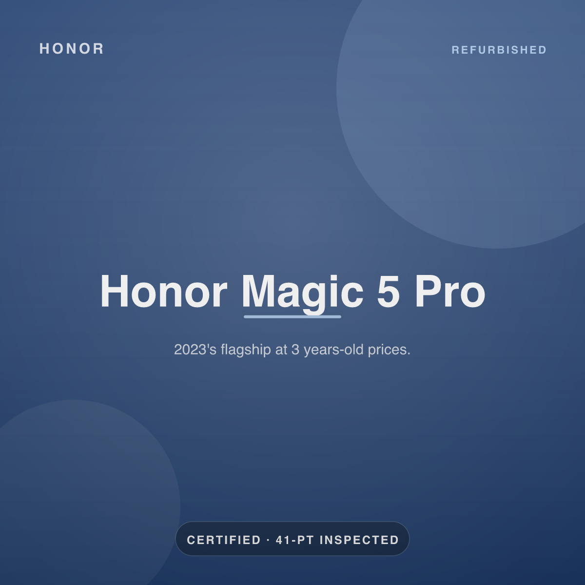 Honor Magic 5 Pro — refurbished by Gadget Rebirth