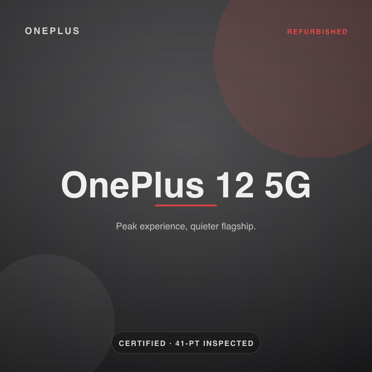 OnePlus 12 5G — refurbished by Gadget Rebirth