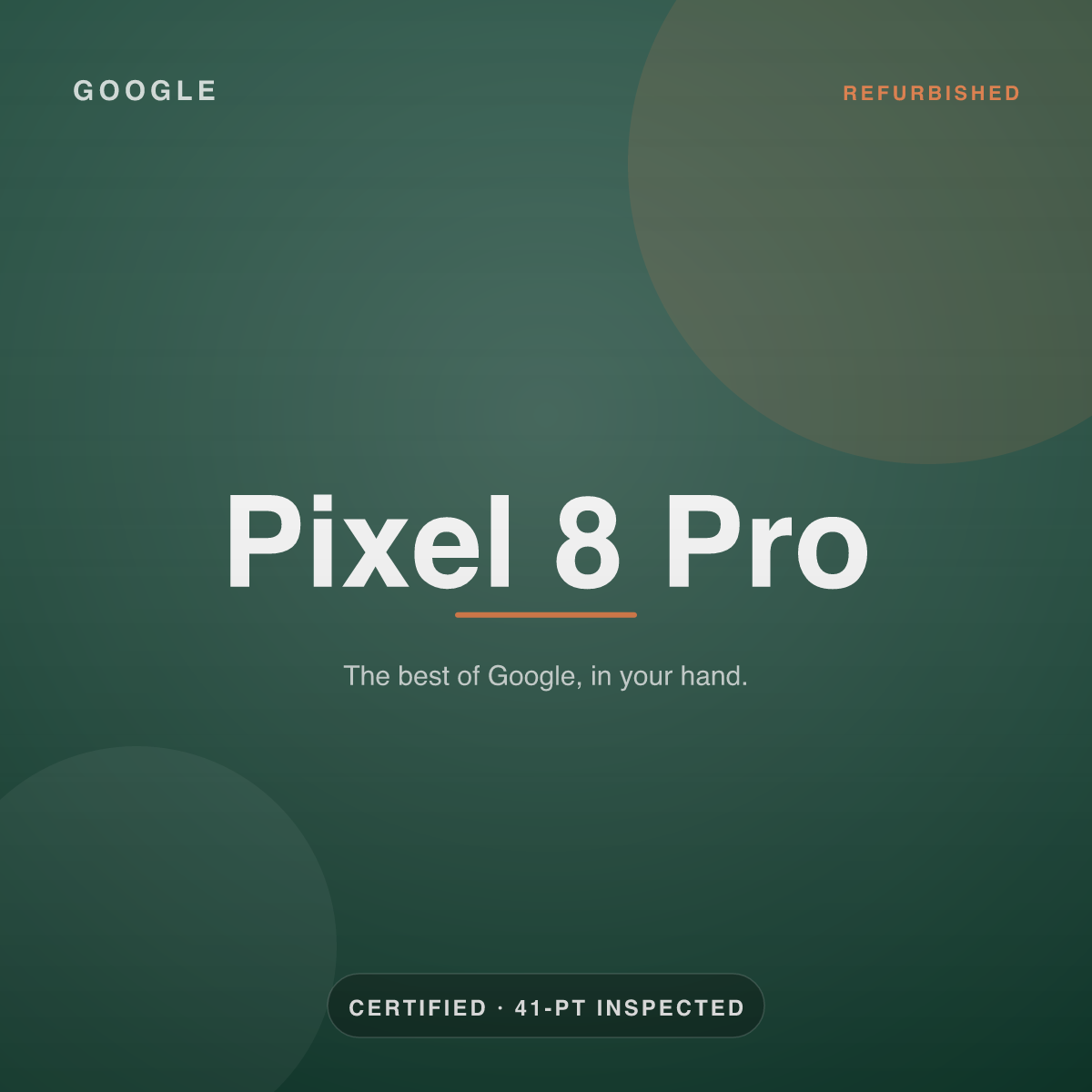 Pixel 8 Pro — refurbished by Gadget Rebirth