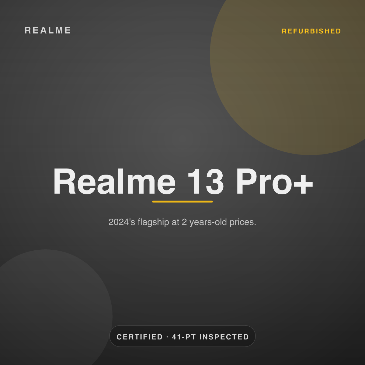 Realme 13 Pro+ — refurbished by Gadget Rebirth