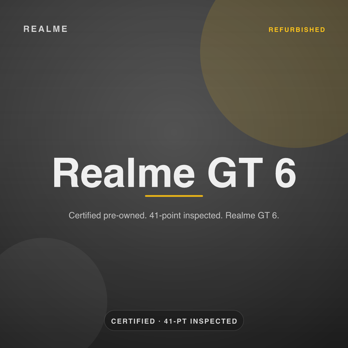 Realme GT 6 — refurbished by Gadget Rebirth