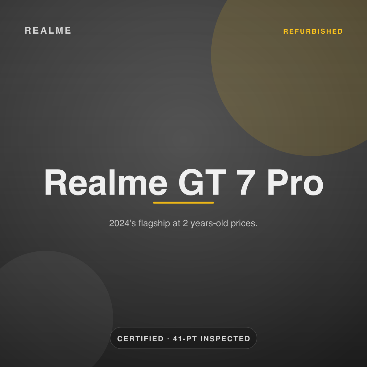Realme GT 7 Pro — refurbished by Gadget Rebirth