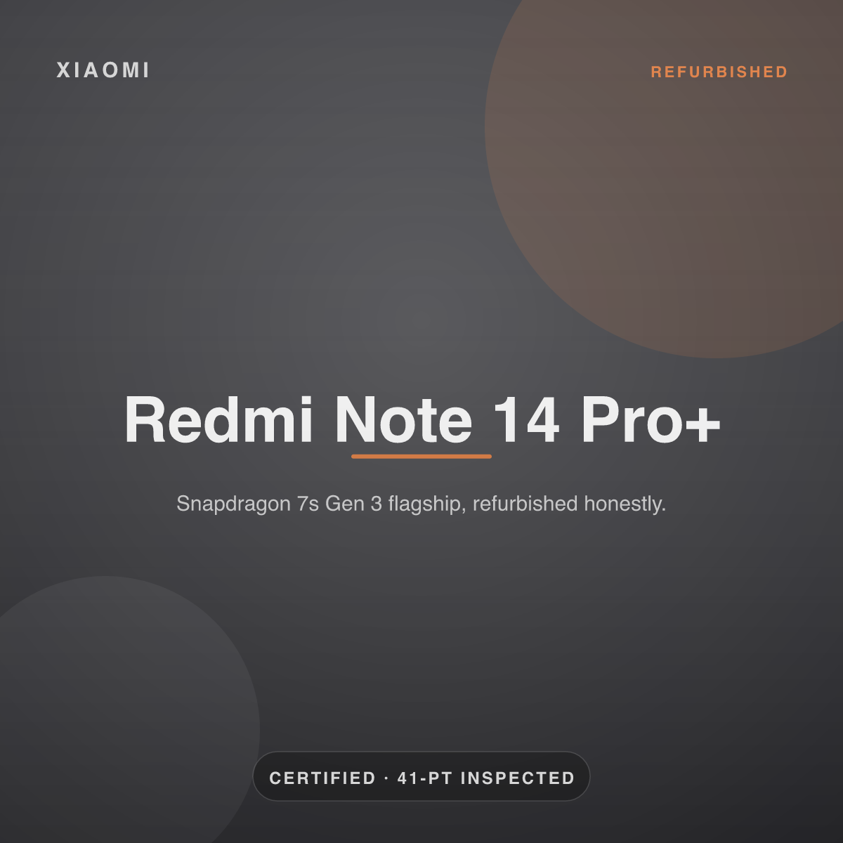 Redmi Note 14 Pro+ — refurbished by Gadget Rebirth