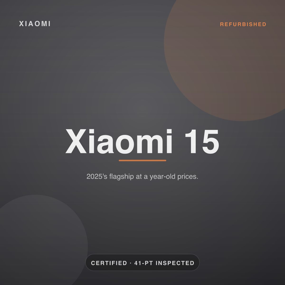 Xiaomi 15 — refurbished by Gadget Rebirth
